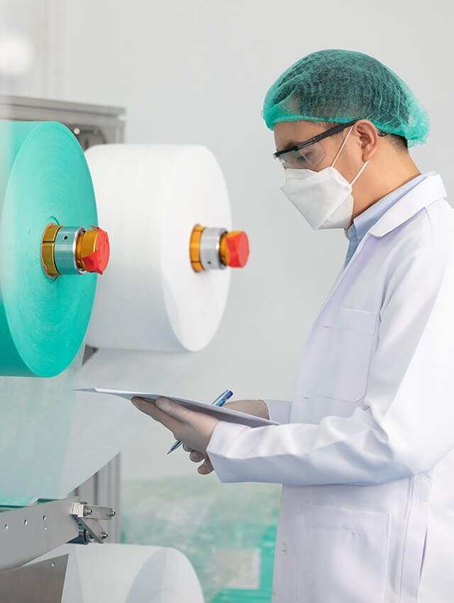 An expert is researching on non woven fabrics